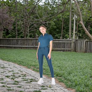 Ensembles d'équitation en gros : Leggings respirants, Culottes d'équitation pour femmes, Hauts à manches courtes très extensibles pour l'équitation - Product Image 4