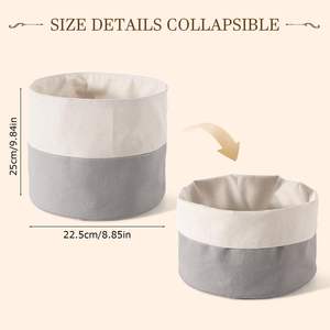 Sac à pain réutilisable, panier à pain en tissu rond pour garder les produits frais, tels que les produits de boulangerie, les céréales, les noix, les fruits, les légumes, les grains - Product Image 3