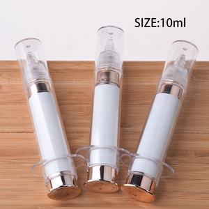 Botol Kosmetik Tanpa Udara Bentuk Suntikan Emas Perak 5ml 10ml 15ml untuk Krim Mata, Botol Tabung Injeksi, Botol Suntikan Kosmetik - Product Image 5
