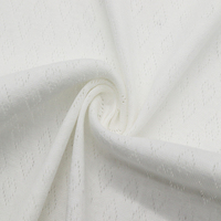 Tissu côtelé ajouré 100 % coton naturel de qualité supérieure 21S 210GSM, doux et agréable pour la peau, idéal pour les vêtements de détente et les sous-vêtements