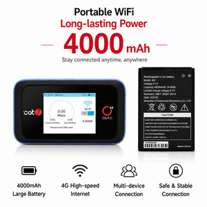 OLAX MT60 Unlocked <b>Mobile</b> 4G Pocket WiFi Mini <b>Router</b>, SIM Slot Wireless Portable Wifi Mifis for Indoor & Outdoor Use Modem Wifi - Product Image 4