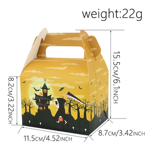 Halloween Party Favour regalo trattare scatole di carta dolcetto o scherzetto <span class=keywords><strong>scatola</strong></span> di carta di Halloween caramelle con manici per dolci giocattoli regali - Product Image 2