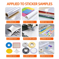 Mesin Pemotong Stiker Digital CNC Otomatis DAKE 30pcs/Menit 11KW untuk Label Cetak Stiker Bentuk Kustom