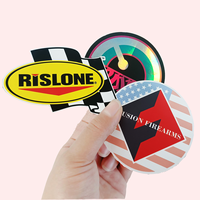 Özel kendinden yapışkanlı UV su geçirmez promosyon kullanımı için OPP torba içinde logo çıkartması paketleri paketi çıkartmalar kalıp kesim PVC vinil çıkartmalar