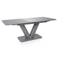 Table rectangulaire grise, Table réglable, Table à manger, Style moderne, livraison gratuite