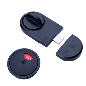 Cerradura Indicadora de Estado para Baños Públicos Negros, Accesorio de Ferretería de Acero Inoxidable - Product Image 1