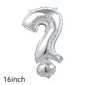 Globos con símbolo de 16 pulgadas, película de aluminio colgante, globo con signo de interrogación en el punto de exclamación - Product Image 5