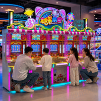 Machine d'arcade à monnayeur à haute rétention, jeu de jackpot 5 joueurs, double écran vidéo, machines de jeu à monnayeur