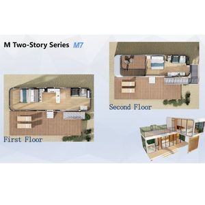 Nhà Máy Trực Tiếp Bán M7 Tùy Chỉnh Hai Lớp Thép Lắp Ráp Nhanh Chóng Modular Sang Trọng Nhà Đúc Sẵn Thoáng Khí Hiện Đại - Product Image 5