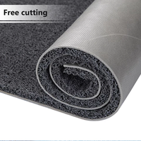 Karpet Lantai Desain Art Deco Anti-Selip Tahan Aus Berbahan PVC Mirip Karet Anti Api, Pesanan Khusus Pabrik untuk Garasi Bengkel