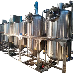 automatic refinery oil machine cooking oil deodorizer machine mini small refined oil production line