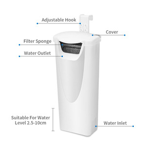 낮은 수위 필터 거북이 필터 펌프 수족관 필터 - Product Image 4