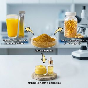 Натуральный экстракт гардении с высоким содержанием генипсозида: защита печени, противовоспалительное и антиоксидантное средство, пищевой краситель, 1 кг - Product Image 4