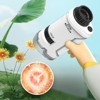 Microscopes miniatures portables pour enfants, jouets d'exploration scientifique pour les élèves de maternelle, débutants et enfants
