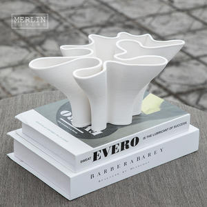 멀린 리빙 3D 프린팅 화병 꽃다발 화분 형태 웨딩 화병 북유럽 화병 (차오저우 도자기 공장 OEM ODM 맞춤 제작용) - Product Image 2