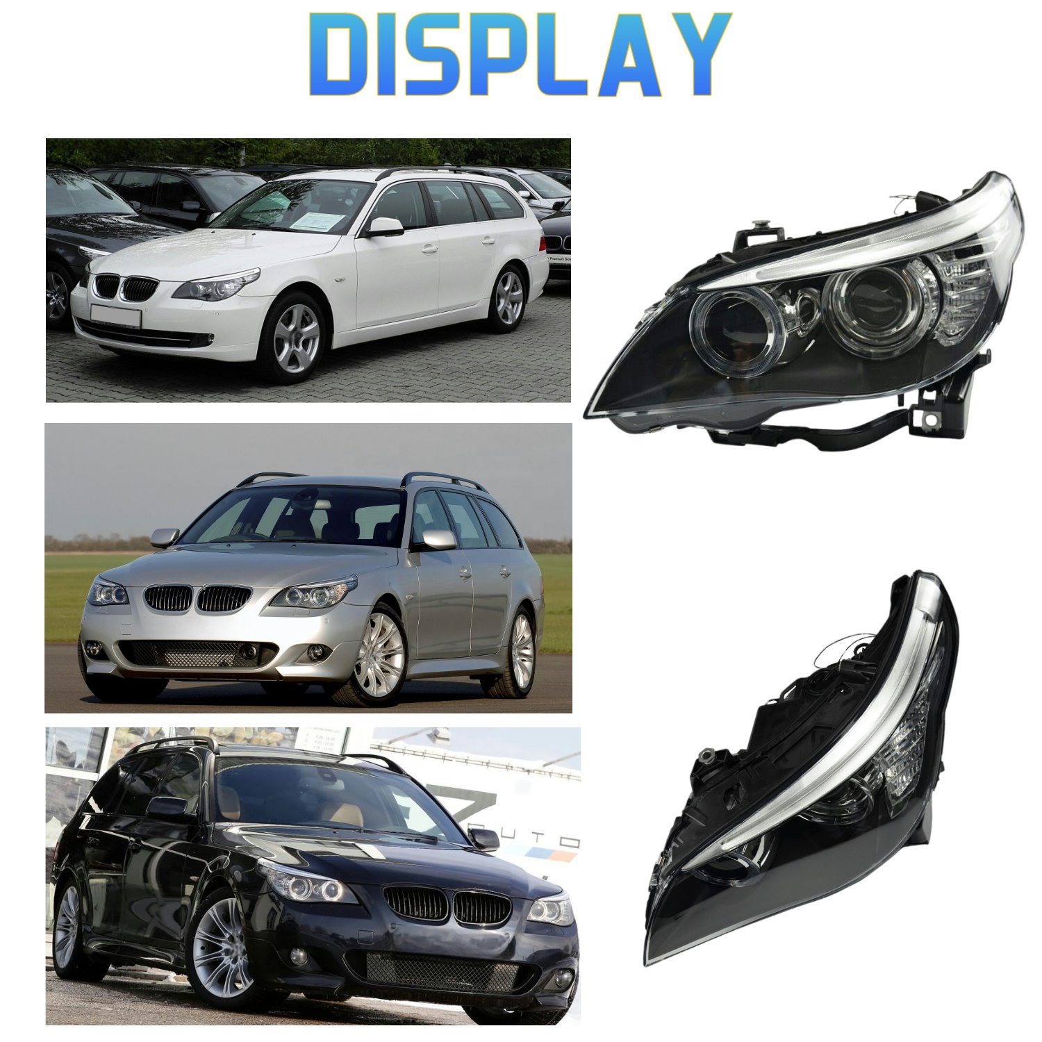 5 Series E60 E61 2008--2010 Xenon HID Headlight Headlamp OEM