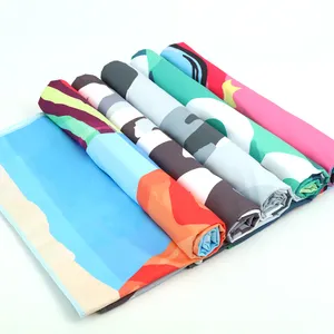 sublimation printing OEM design microfiber beach towel 70*140cm customized print beach towels with logo custom design
