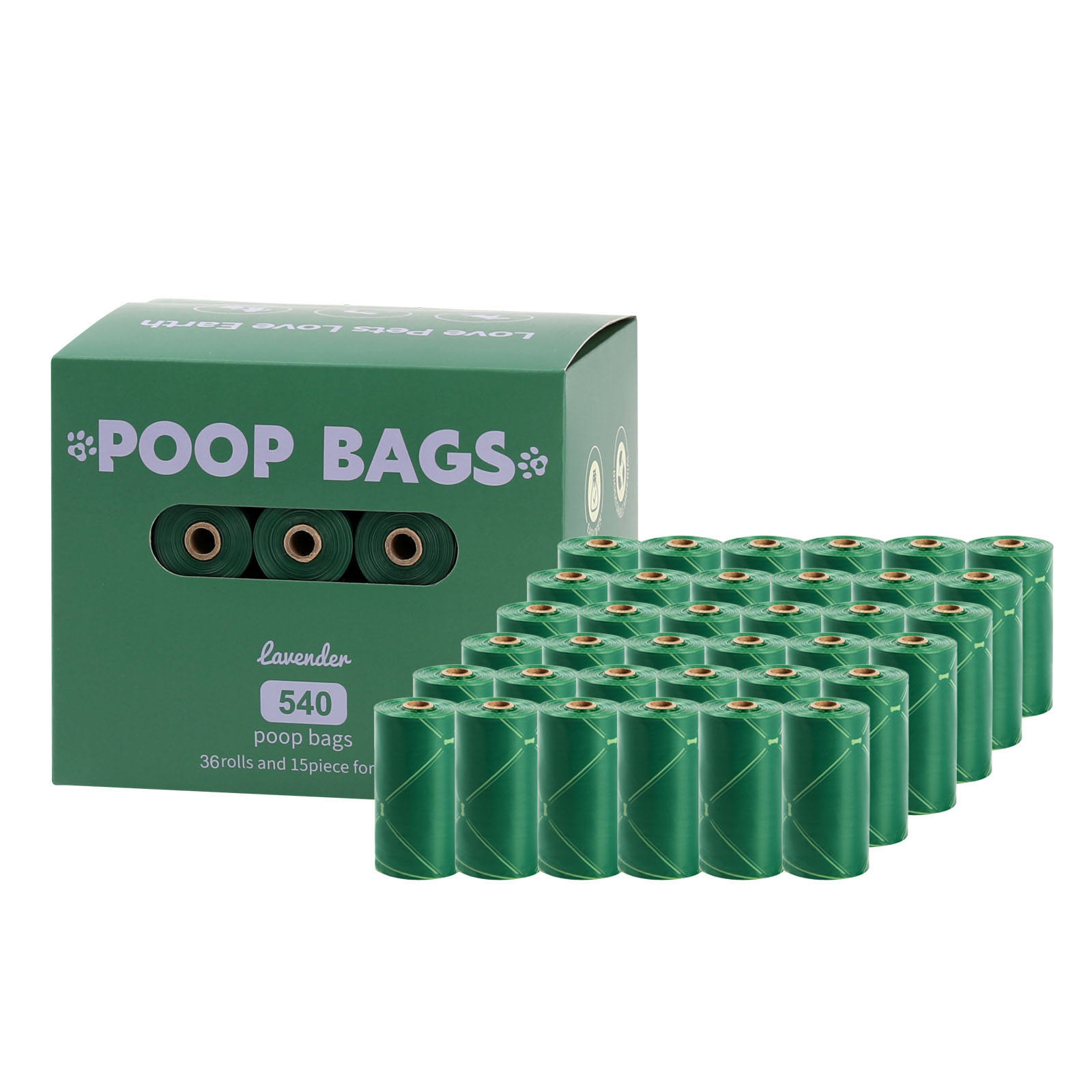 36 ม้วนสีเขียว