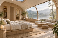 Villa Modulaire Double Aile en Forme de Cabane, Grande Maison Préfabriquée pour Complexes Hôteliers, Camping-grounds et Projets de Glamping de Luxe