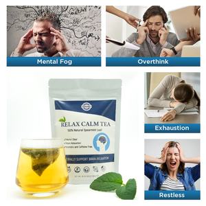 Thé Chinaherbs Frais Biologique Végétalien Sans Gluten Relaxant Apaisant à la Menthe Verte Naturelle en Sachets pour Soulager le Stress et Améliorer le Sommeil - Product Image 5