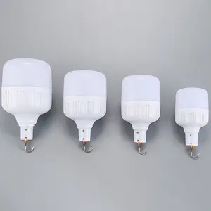 Ricaricabile A LED di plastica della lampadina luce esterna USB di emergenza mercato notturno impermeabile della lampada della lampadina HA CONDOTTO LA Lampada A Risparmio Energetico Solare