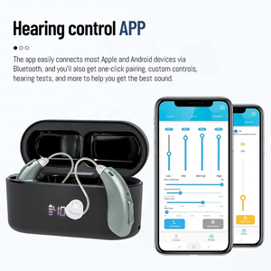Aparelhos auditivos programáveis recarregáveis com BT, aparelho auditivo sem fio com aplicativo para perda auditiva severa - Product Image 5