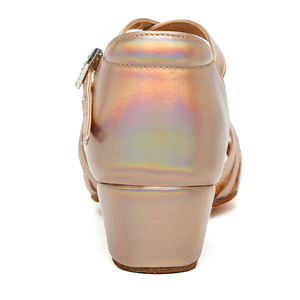 Chaussures de <span class=keywords><strong>danse</strong></span> latine pour enfants en vente chaude, talon cubain professionnel, jolies sandales de <span class=keywords><strong>danse</strong></span> <span class=keywords><strong>bachata</strong></span> pour filles, fabrication artisanale - Product Image 4