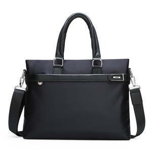 Bockles Porte-documents d'affaires pour homme 14 pouces en tissu Oxford imperméable, sacoche pour ordinateur portable, sac à bandoulière, sac de voyage - Product Image 3