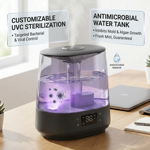 Quiet 6L Smart <b>Humidifier</b> WiFi App Voice Control Top Fill Ultrasonic Air <b>Humidifiers</b> With Tuya Smart for Home Large Room Ultra-Q - Product Image 3