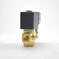 Vanne solénoïde Hoyan PU-M02K à orifice de 1,5 mm normalement ouverte en laiton 1/4 po 1/8 po 25 bars pour gaz, air, huile, carburant, eau avec connecteur