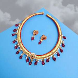 Ensemble collier ensemble de bijoux de mariage ensemble Alsi pour femmes ensemble de boucles d'oreilles ensemble plaqué or mariages fêtes anniversaires fiançailles - Product Image 2