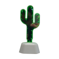 Enseigne au néon Design personnalisé Cactus Forme PVC Veilleuse avec piles AAA