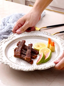 Services de vaisselle en céramique gaufrée style cour avec glaçure résistante aux taches pour hôtels, restaurants et traiteurs - Product Image 3