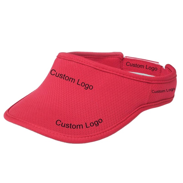 Custom Logo Mesh Breathable Sun Visor Quick Dry Outdoor Tennis & Running Visor Hat Wholesale