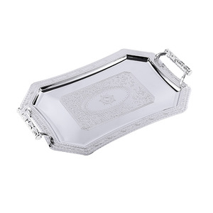 Nouveau plateau de fruits en acier inoxydable sculpté en or pour café <span class=keywords><strong>Restaurant</strong></span> occidental pour Dessert pâtisserie affichage décor à la maison cadeau de mariage fête - Product Image 6