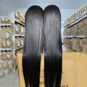 Perruque <span class=keywords><strong>vierge</strong></span> à cuticules alignées 10a, perruque de femme unique, vente en gros, cuticule alignée, perruques droites, Invisible, <span class=keywords><strong>Film</strong></span> mince, perruque dentelle - Product Image 3