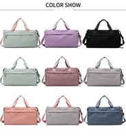 Sac de voyage imperméable pour femme, grande capacité, séparation sec/humide, sac de sport, sac de week-end léger avec compartiment à chaussures