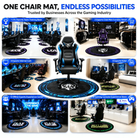 Tapis de chaise de gamer personnalisé imprimé, tapis de sol de jeu personnalisé pour les produits promotionnels des équipes d'e-sport