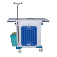 Carrito de Tratamiento Médico con Ruedas y Bloqueo, Carrito de Procedimientos Médicos con Divisores de Almacenamiento, para Hospitales