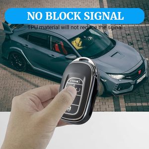 Housse de clé et <span class=keywords><strong>porte</strong></span>-clés en TPU souple résistante aux rayures pour <span class=keywords><strong>Honda</strong></span> Accord <span class=keywords><strong>Civic</strong></span> HRV CRV Pilot 2022-2025 - Product Image 6