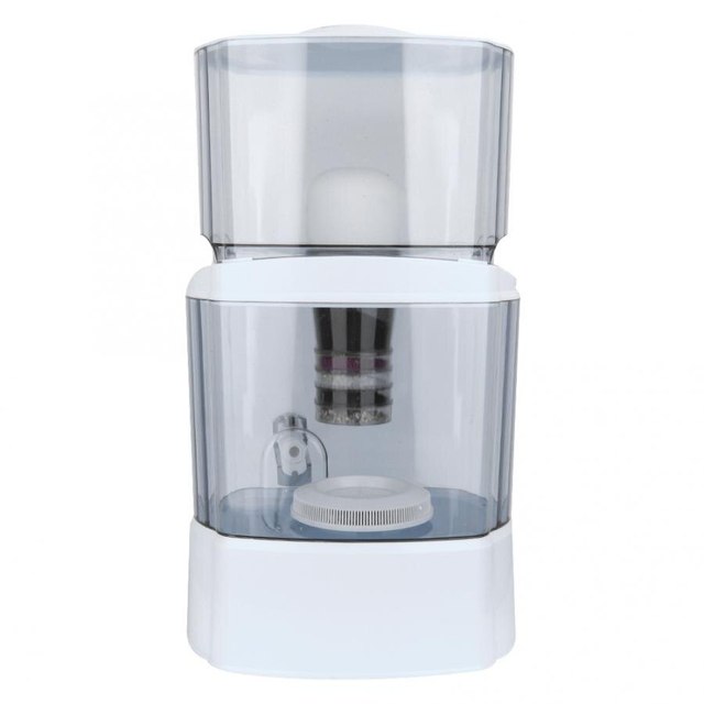 Desktop Full Home Use Water Filter Jar 24Liter with Faucet Manual Power Cool Water Dispenser Benchop Water Filter Pot 24liters