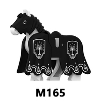 Modèle de cheval de guerre médiéval, chevalier fantastique, compatible avec les cadeaux de collection, en plastique, anime, bricolage, blocs de construction éducatifs, jouets pour enfants