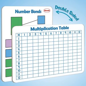 Tableau blanc effaçable à sec double face pour la pratique des nombres et <span class=keywords><strong>de</strong></span> la division longue, outil éducatif réutilisable pour enfants et étudiants - Product Image 2