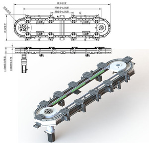 Đồng bộ ổ đĩa vành đai thông tư hướng dẫn đường sắt lưu thông truyền đạt hệ thống cho Tích hợp sản xuất lắp ráp và thử nghiệm dòng - Product Image 3