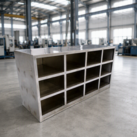 Armoire à chaussures en acier inoxydable avec serrures séparées pour chaque porte, rangement pour chaussures du personnel d'usine