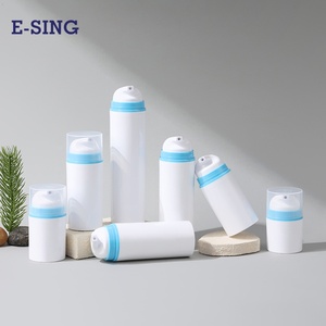 Botellas Airless Ecológicas de PP de 200 ml con Acabado Mate, Pulverizador, Impresión Serigráfica, Forma Redonda, Envase para Lociones y Cremas para el Cuidado de la Piel - Product Image 1