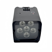 Juego de 10 Luces LED Inalámbricas de Proyección Vertical 6x18W RGBWAUV 6 en 1 con Batería Incorporada IP33 y Control por DMX512/WiFi para Escenarios e Iluminación de DJ