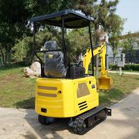 Mini-excavatrice hydraulique sur chenilles de 1,5 tonne, micro-pelle compacte pour jardin, ferme et construction, moteur Changchai, pompe garantie 1 an