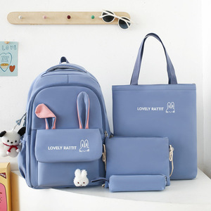 Gran oferta de fábrica, mochila de cinco piezas para estudiantes de alta calidad, conjunto de mochila impermeable de viaje - Product Image 4