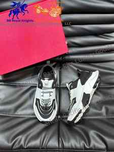 รองเท้าผ้าใบสีดำขาวแบบ Chunky Dad Sneakers พื้นหนา สไตล์ลำลอง สปอร์ต - Product Image 2